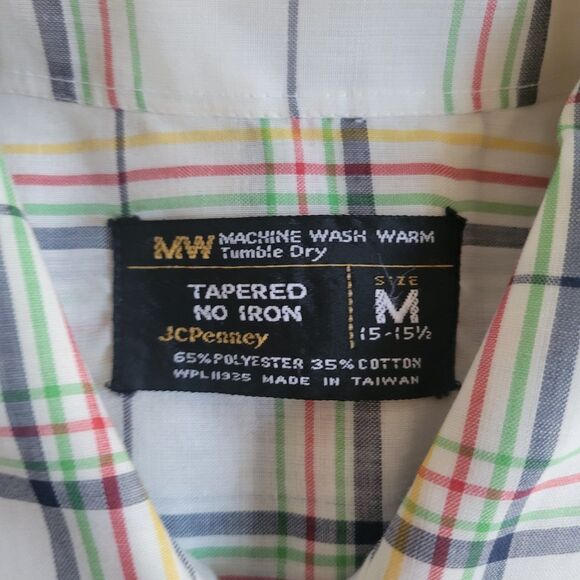 2 Vintage Mens Medium JCPenney Western Style Tops - Picture 4 of 7